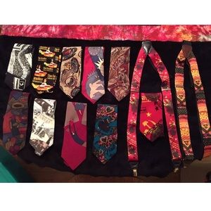 10 Beatles Ties+ 2 FREE BEATLES SUSPENDERS**RARE